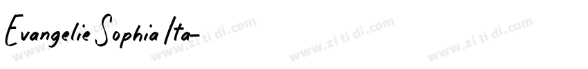 Evangelie Sophia Ita字体转换